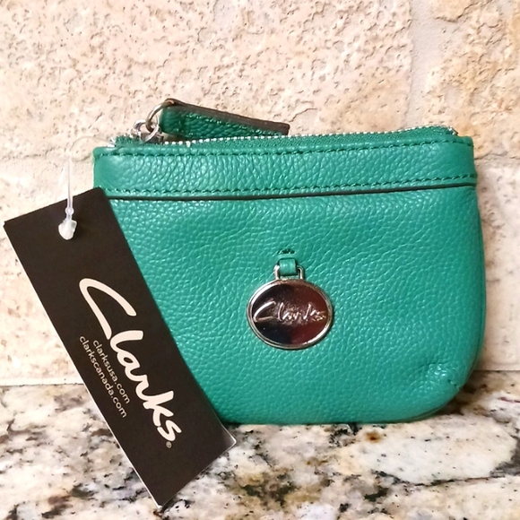 Clark's Green Coin Purse with keyring - Picture 2 of 7